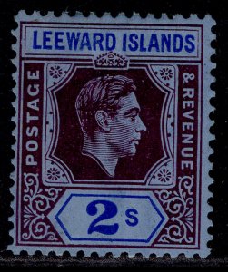 LEEWARD ISLANDS GVI SG111, 2s reddish purple & blue/blue M MINT. Cat £40. CHALKY