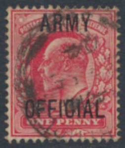 GB  SG O49 SC# O60   Used  ARMY OFFICIAL  see details & scans