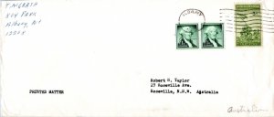 United States 1940's Commemoratives 3c Iwo Jima with 1c Washington Coil Pair ...