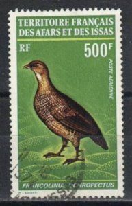 Afars & Issas Stamp C65  - Francolinus Ochropectus, bird