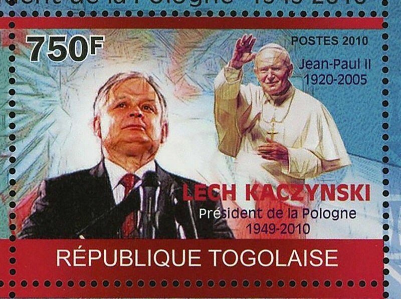 Lech Kaczynski Stamp Pope John Paul II Maria Kaczynska S/S MNH #3544-3547