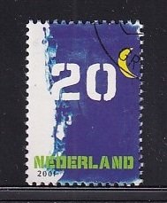 Netherlands   #1064  cancelled  2001        20c stamp