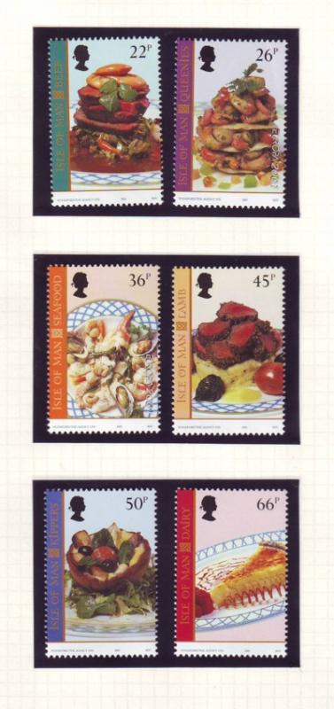 Isle of Man Sc 918-23 2001 Europa Food stamp set NH