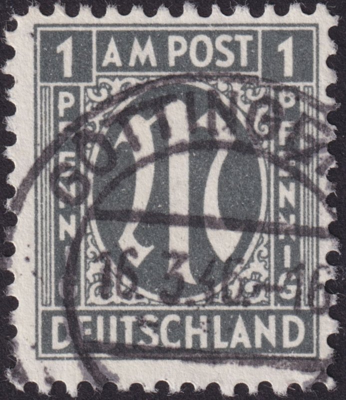Germany - Occupation Stamps: AMG Issue Type III 1945-46, Type III #3N1-3N20 vf-u