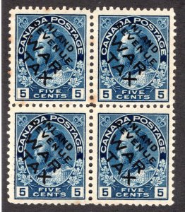 FWT4, van Dam, Block of 4, MNHOG, INLAND REVENUE WAR TAX o/p