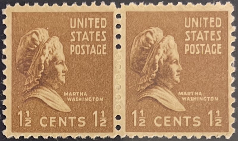 Scott #805 1938 1½¢ Presidential Series Martha Washington MNH OG