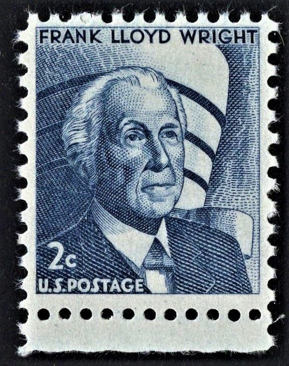 US 1280 MNH F 2 Cent Frank Lloyd Wright