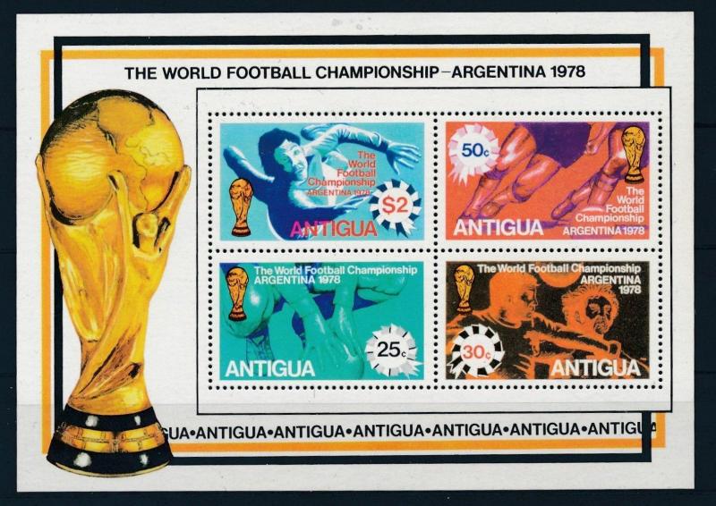 [22088] Antigua 1978 World Cup Football Soccer Argentina Souvenir Sheet MNH