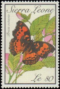 Sierre Leone #1088-1095, Complete Set(8), 1989, Butterflies, Never Hinged