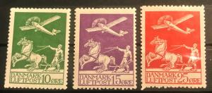 Denmark: 1925 Mint Set Airmail