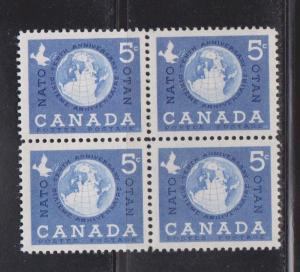 CANADA Scott # 384 MNH - World Peace Block Of 4