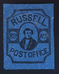 Scott#130L Local - L247 Design  - Forgery B1 - Russell 8th Ave. Post Office, NY