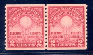 US SCOTT #656 PAIR MINT-SUPERB-OG-NH GRADED 98 W/ PSE CERT SMQ $400 (6/3/24 GP)