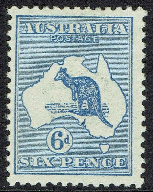 AUSTRALIA 1913 KANGAROO 6D 1ST WMK 