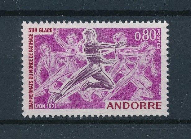 [75219] French Andorra 1971 Wintersport Figure Skating  MNH