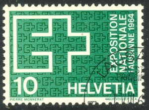 SWITZERLAND 1963 10c Swiss National Exposition Issue Sc 430 VFU