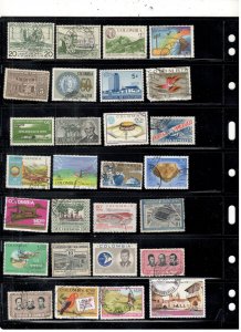 COLUMBIA COLLECTION ON STOCK SHEET MINT/USED