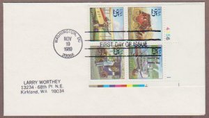 US # 2434 - 2437 Traditional Mail Delivery Uncacheted P/B FDC - I Combine S/H