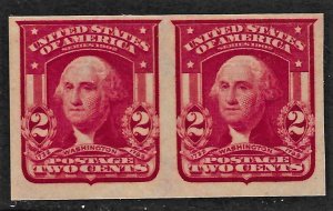 US 1908 Sc. #320A FVF NH Pair, Cat. Val. $225.00