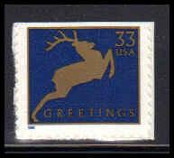 3365 33c Jumping Reindeer Fine MNH BPS Z4799