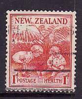 New Zealand-Sc#B13- id8-used semi-postal Children at Play-1938-