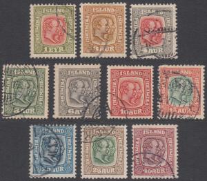 Iceland 71//81 Used (see Details) CV $51.50