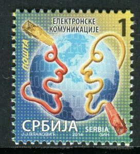 0645 SERBIA 2014 - Electronic Communications - Definitive Stamps - MNH Set