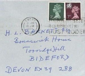 GB WALES REGIONAL Gwent Cover MACHIN COMBINATION Commercial Mail Devon XX276 