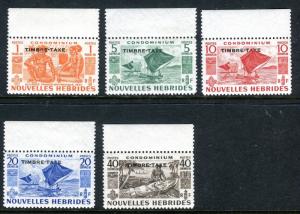 NEW HEBRIDES (FRENCH)-1953 Postage Dues.  An unmounted mint set Sg FD92-FD96