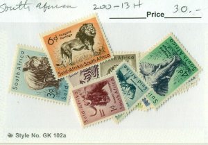 SOUTH AFRICA #200-13, Mint Hinged, Scott $30.00