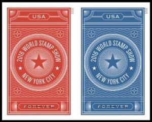 US 5011b World Philatelic Show NY 2016 imperf NDC horz pair MNH 2015