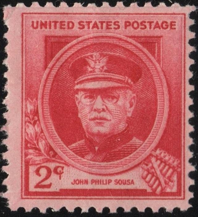 SC#880 2¢ Famous Americans: John Phillip Sousa Single (1940) MNH