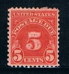 USA J83b: 5c Numeral, single, MH, F