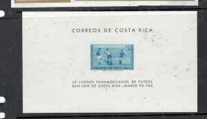 COSTA RICA  FOOTBALL   MINI SHEET  SG C289    MOG   P0406A   H