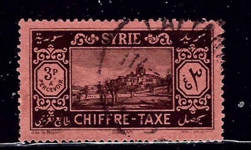 Syria J36 Used 1925 issue  small paper remnant on back    (ap1669)