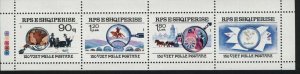 Albania MNH Sc 2346a Mi 2435-37 KB First Postage Stamp