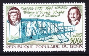 Benin C287 MNH 1978 Wilbur & Orville Wright & Flyer Anniv of 1st Man Flight Set