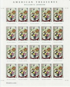 William H Johnson American Treasures Sheet 20 First Class Stamps Scott 4653