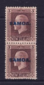 Samoa a 3d KGV joined perf pair MNH