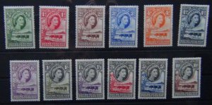 Bechuanaland 1955 - 1958 set to 10s LMM