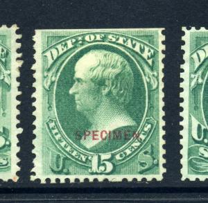O64S State Dept. Special Printing Specimen Official Stamp (Stock O64-12)