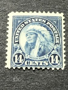 US Scott #695 American Indian 14¢ Perf 11 x 10 1/2 (1931) MNH **FREE SHIP**