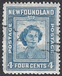 Newfoundland #269 4¢ Queen Elizabeth II when Princess (1947).