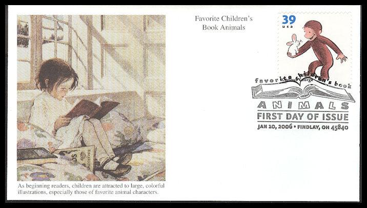 #3992 Curious George Mystic FDC