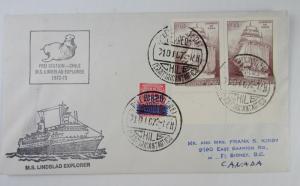 Chile 1972 cover Frei Station Chilean Antarctic Territory Sidney BC #425 #RA7 VF