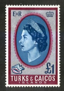 TURK'S & CAICOS 171 MH SCV $4.00 BIN $1.75 ROYALTY