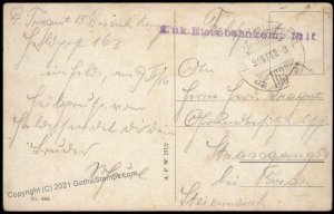 Austria WWI Railway Army Train Eisenbahnkomp Nr15 FPA 163 Feldpost G67335