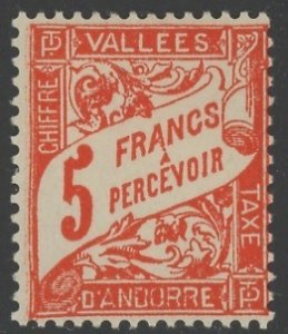 Andorra French J20 * mint HR (2306B 780)