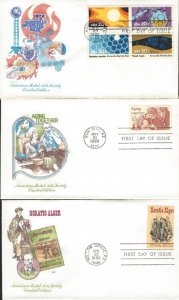 US FDC Scott #2009A,2010,2011 1982 Knoxville, Aging, & Alger Covers