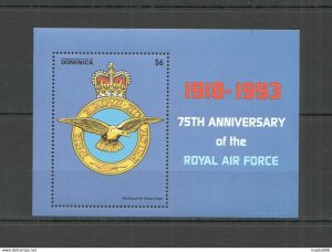 Dominica Transport Birds Military Aviation The Royal Air Force 1Bl ** Nw0470